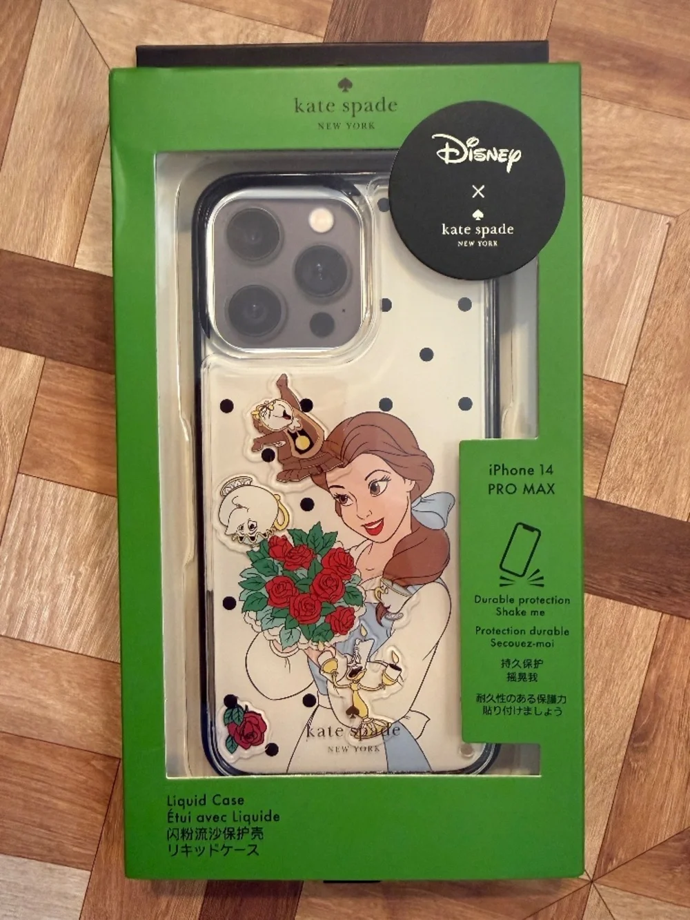 Kate Spade X Disney Beauty And The Beast Liquid iPhone 14 Pro Max Phone Case